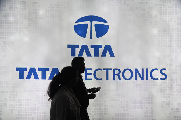 September 19, 2026, New Delhi, Delhi, India: People pass by Tata Electronics kiosk at the Semicon India Expo 2026 in New Delhi, India on September 19, 2026. New Delhi India  - ZUMAj168 20260919_zip_j168_006 Copyright: xKabirxJhangianix