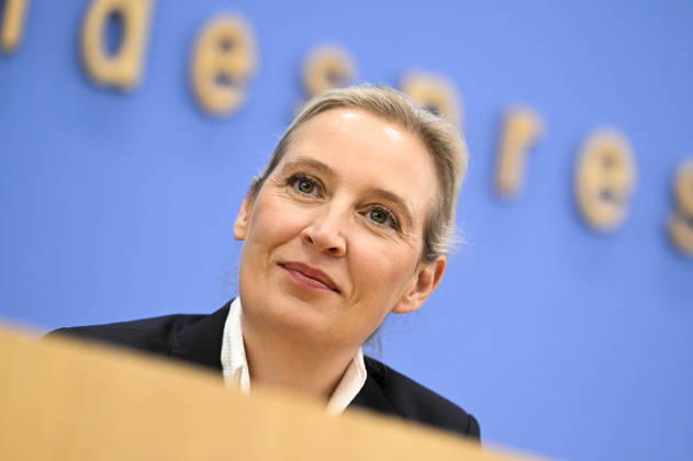 ABB BPK Alice Weidel, Federal Spokesperson for the AfD and Co-Chair of the AfD parliamentary group Topic: AfD—Impact of the state elections in Berlin and Mecklenburg-Western Pomerania on federal politics Statement at the BPK Federal Press Conference on September 21, 2026, in Berlin, Berlin, Germany