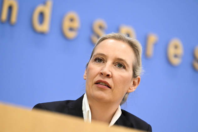 ABB BPK Alice Weidel, Federal Spokesperson for the AfD and Co-Chair of the AfD parliamentary group Topic: The AfD—Impact of the state elections in Berlin and Mecklenburg-Western Pomerania on federal politics Statement at the BPK Federal Press Conference on September 21, 2026, in Berlin, Berlin, Germany