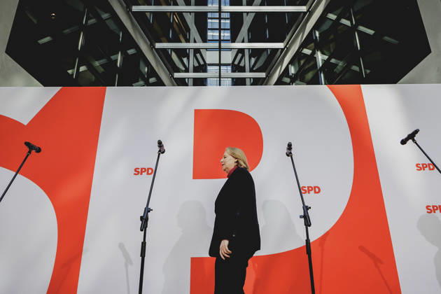 Baerbel Bas (SPD), Federal Minister of Labor and Social Affairs, photographed during a press conference in response to the state election in Mecklenburg-Western Pomerania and the Berlin House of Representatives election, September 21, 2026. While Die Linke won the electio Copyright: xFlorianxGaertnerx