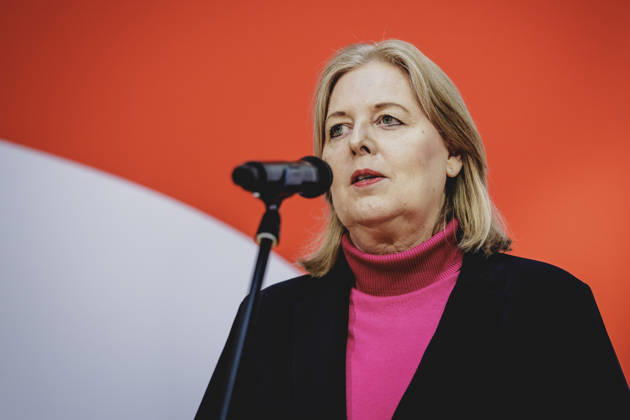 Baerbel Bas (SPD), Federal Minister of Labor and Social Affairs, photographed during a press conference in response to the state election in Mecklenburg-Western Pomerania and the Berlin House of Representatives election, September 21, 2026 While Die Linke won the election Copyright: xFlorianxGaertnerx