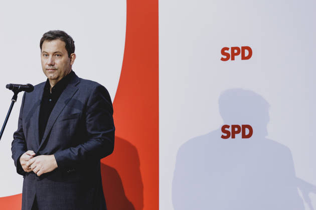 Lars Klingbeil, Federal Minister of Finance, photographed during a press conference in response to the state election in Mecklenburg-Western Pomerania and the Berlin House of Representatives election, September 21, 2026. While Die Linke won the election in Berlin with 25.7 percent, ahead Copyright: xFlorianxGaertnerx