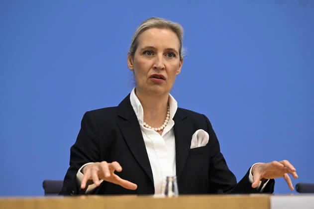ABB BPK Alice Weidel, Federal Spokesperson for the AfD and Co-Chair of the AfD Parliamentary Group Topic: The AfD—Impact of the State Elections in Berlin and Mecklenburg-Western Pomerania on Federal Politics Statement at the BPK Federal Press Conference on September 21, 2026, in Berlin, Berlin, Germany