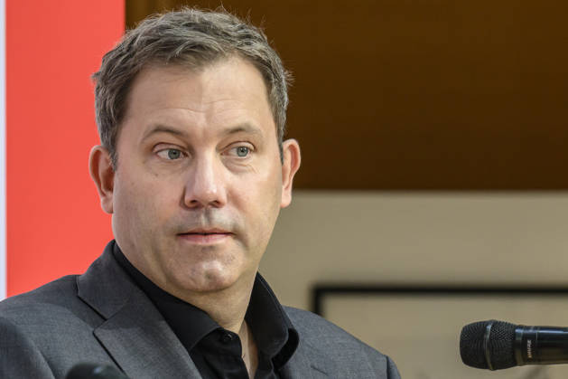 Pictured, from left: Lars Klingbeil, GER, Berlin, SPD press conference following the elections in Berlin and Mecklenburg-Western Pomerania (MV), in the atrium of the Willy Brandt House, Wilhelmstraße 141, 10963 Berlin, September 21, 2026, Copyright: HMBxMedia UwexKoch