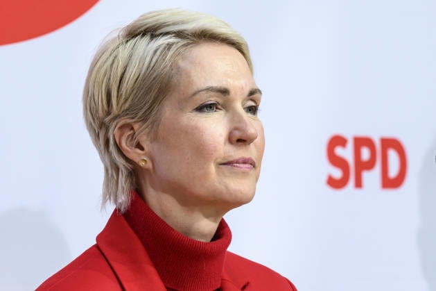 Pictured, from left: Manuela Schwesig, GER, Berlin, SPD press conference following the elections in Berlin and Mecklenburg-Western Pomerania (MV), in the atrium of the Willy Brandt House, Wilhelmstraße 141, 10963 Berlin, September 21, 2026, Copyright: HMBxMedia UwexKoch