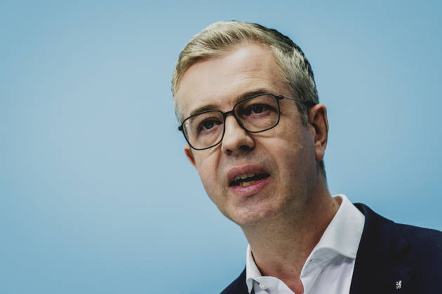 Stefan Evers, the CDU’s leading candidate for the Berlin House of Representatives election, photographed during a press conference in response to the state election in Mecklenburg-Western Pomerania and the Berlin House of Representatives election, September Copyright: xFlorianxGaertnerx