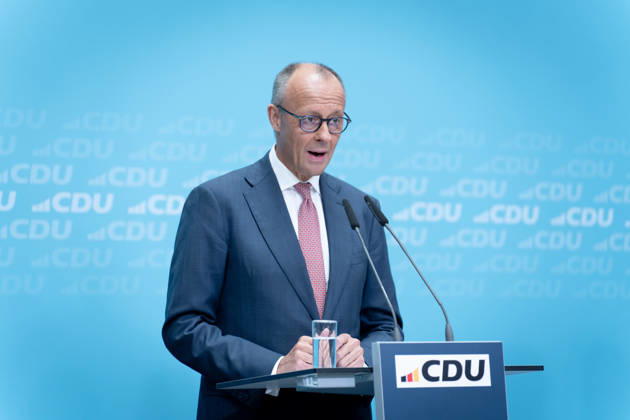 Konrad Adenauer House, CDU, Press Conference, Berlin, Konrad Adenauer House, CDU, Party Chairman, Federal Chancellor Friedrich Merz, Berlin, Berlin, GER