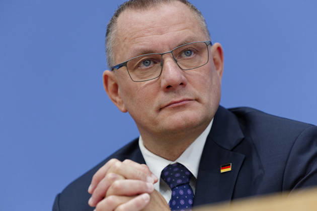 AfD Post-Election Analysis: Mecklenburg-Western Pomerania and Berlin, September 21, 2026, Germany, Berlin—Federal Press Conference: AfD’s analysis of the state election in Mecklenburg-Western Pomerania and the election to the Berlin House of Representatives. Pictured: Tino Chrupalla, federal spokesperson for the AfD and co-chair of the AfD parliamentary group in the German Bundestag