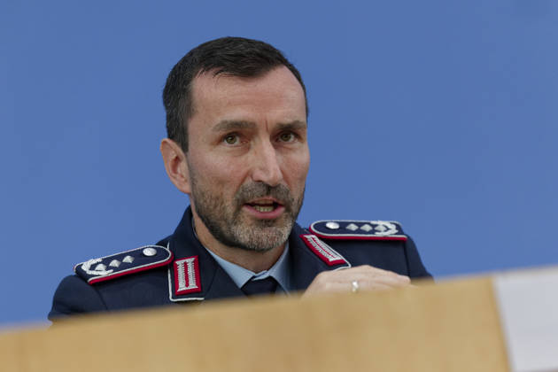 Mitko Müller September 21, 2026 Germany, Berlin Government Press Conference Colonel i G Mitko Müller