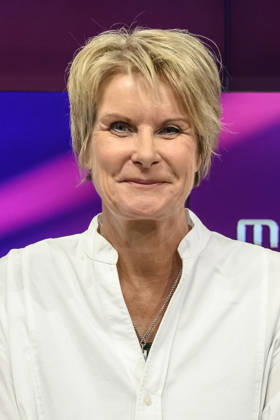 In the photo, from left: Susanne Gaschke, NZZ; GER; Berlin; studio; guest on Maischberger ; political talk show; TV; program; with host Sandra Maischberger; Das Erste; from Studio 20 in Adlershof, September 21, 2026, Copyright: HMBxMedia UwexKoch