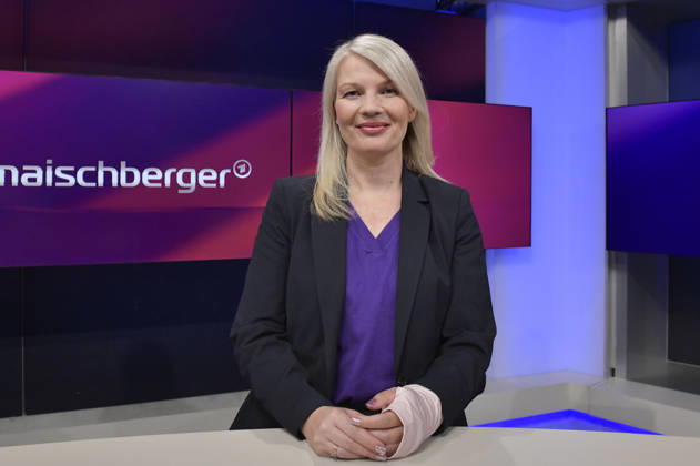 Annett Meiritz on the ARD talk show *maischberger* at the Berlin Adlershof studio, September 2, 2026 Foto:xM.xBehrensx xFuturexImagex maischberger2109_6912