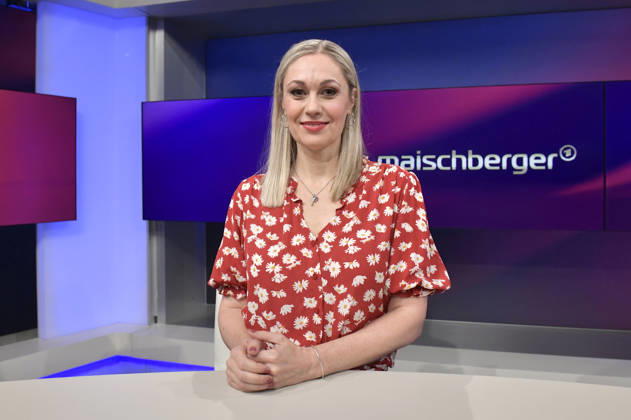 Ruth Moschner on the ARD talk show *maischberger* at the studio in Berlin-Adlershof, Berlin, September 2, 2026 Foto:xM.xBehrensx xFuturexImagex maischberger2109_6917