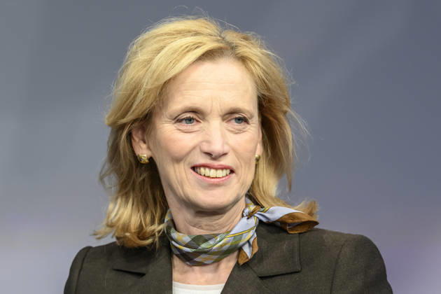Pictured, from left: Karin Prien, CDU Federal Minister of Education, GER, Berlin, studio, guest on Maischberger, political talk show, TV, program, with host Sandra Maischberger, Das Erste, from Studio 20 in Adlershof, September 22, 2026, Copyright: HMBxMedia UwexKoch