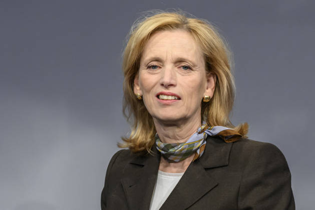 Pictured, from left: Karin Prien, CDU Federal Minister of Education, GER, Berlin, studio, guest on Maischberger, political talk show, TV program, with host Sandra Maischberger, Das Erste, filmed at Studio 20 in Adlershof on September 22, 2026, Copyright: HMBxMedia UwexKoch