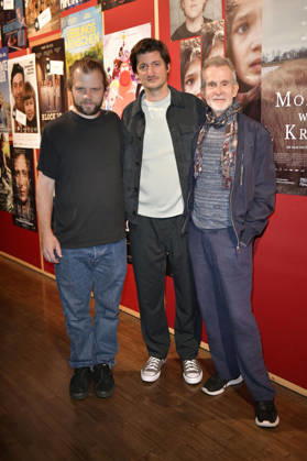 Fabian Gamper, Nicolas Ehret, and Ulrich Matthes at the premiere of the movie *Morgen war Krieg* at the Delphi Lux in Berlin, September 22, 2026 Foto:xM.xBehrensx xFuturexImagex krieg_6922