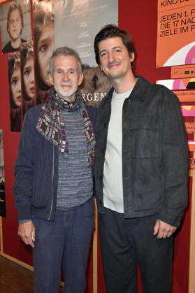Ulrich Matthes and Nicolas Ehret at the premiere of the movie *Morgen war Krieg* at the Delphi Lux in Berlin, September 22, 2026 Foto:xM.xBehrensx xFuturexImagex krieg_6919