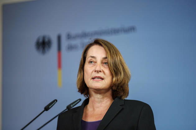 Statement by Federal Minister of the Interior Dobrindt at a press conference on the Action Plan Against Social Benefits Fraud, featuring Federal Minister of the Interior Alexander Dobrindt and State Secretary Leonie Gebers (SPD) on September 23, 2026, in Berlin, Berlin, Berlin, Germany, Federal Ministry of the Interior