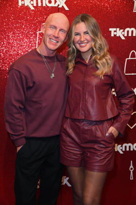 Tobias Wolf with his wife Maren Wolf at the CODE RED BY TK MAXX STORE REOPENING at Alexanderplatz in Berlin on September 24, 2026