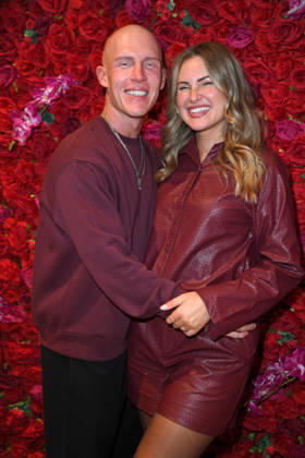 Tobias Wolf with his wife, Maren Wolf, at the CODE RED BY TK MAXX STORE REOPENING at Alexanderplatz in Berlin on September 24, 2026