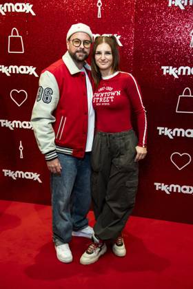 ABB TKMAXX: Felix von Jascheroff and Alexandra Sophie appeared on the red carpet at the grand reopening of the TK Maxx store on Alexanderplatz on September 24, 2026, in Berlin, Germany
