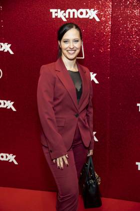 ABB TKMAXX Nadja Jo Klapper makes a guest appearance on the red carpet at the grand reopening of the TK Maxx store on Alexanderplatz on September 24, 2026, in Berlin, Germany