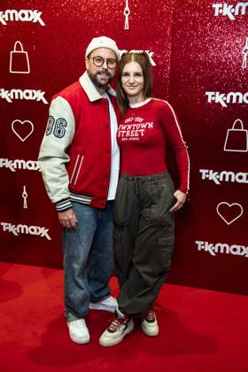 ABB TKMAXX: Felix von Jascheroff and Alexandra Sophie appeared on the red carpet at the grand reopening of the TK Maxx store on Alexanderplatz on September 24, 2026, in Berlin, Germany