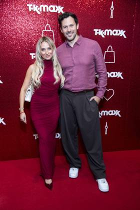ABB TKMAXX s Jenny Koepper and Sebastian Klaus appeared on the red carpet at the grand reopening of the TK Maxx store on Alexanderplatz on September 24, 2026, in Berlin, Germany