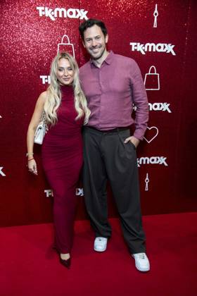 ABB TKMAXX s Jenny Koepper and Sebastian Klaus appeared on the red carpet at the grand reopening of the TK Maxx store on Alexanderplatz on September 24, 2026, in Berlin, Germany