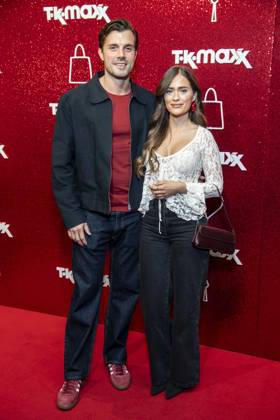 ABB TKMAXX: Tim Reitz and Vivien Grabatis appeared on the red carpet at the grand reopening of the TK Maxx store on Alexanderplatz on September 24, 2026, in Berlin, Germany