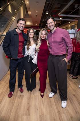 ABB TKMAXX: Tim Reitz, Vivien Grabatis, Jenny Köpper, and Sebastian Klaus appear on the red carpet at the grand reopening of the TK Maxx store on Alexanderplatz on September 24, 2026, in Berlin, Germany