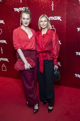 ABB TKMAXX: Anna Hofbauer and Sissi Melzer appeared on the red carpet at the grand reopening of the TK Maxx store on Alexanderplatz on September 24, 2026, in Berlin, Germany