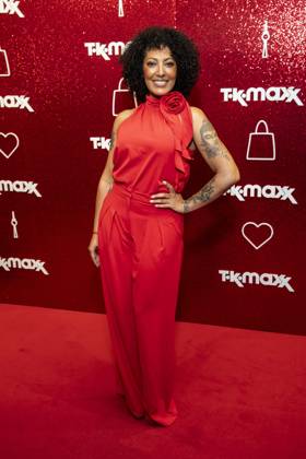 ABB TKMAXX Jessica Wahls appears on the red carpet at the grand reopening of the TK Maxx store on Alexanderplatz on September 24, 2026, in Berlin, Germany