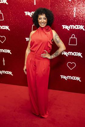 ABB TKMAXX Jessica Wahls appeared on the red carpet at the grand reopening of the TK Maxx store on Alexanderplatz on September 24, 2026, in Berlin, Germany
