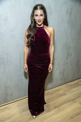 ABB TKMAXX: Sarah Engels makes a guest appearance on the red carpet at the grand reopening of the TK Maxx store on Alexanderplatz on September 24, 2026, in Berlin, Germany