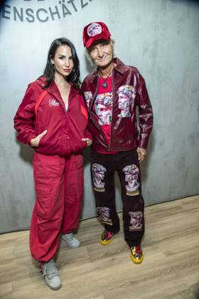 ABB TKMAXX Sila Sahin, accompanied by her father Zeki Sahin, appeared on the red carpet at the grand reopening of the TK Maxx store on Alexanderplatz on September 24, 2026, in Berlin, Germany