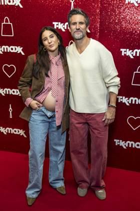 ABB TKMAXX s Chryssanthi Kavazi and Tom Beck appeared on the red carpet at the grand reopening of the TK Maxx store on Alexanderplatz on September 24, 2026, in Berlin, Germany