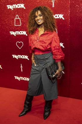 ABB TKMAXX Daisy Dee makes a guest appearance on the red carpet at the grand reopening of the TK Maxx store on Alexanderplatz on September 24, 2026, in Berlin, Germany