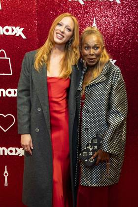 ABB TKMAXX Anna Ermakova and her mother, Angela Ermakova, appeared on the red carpet at the grand reopening of the TK Maxx store on Alexanderplatz on September 24, 2026, in Berlin, Germany