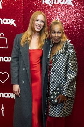 ABB TKMAXX Anna Ermakova and her mother, Angela Ermakova, appeared on the red carpet at the grand reopening of the TK Maxx store on Alexanderplatz on September 24, 2026, in Berlin, Germany