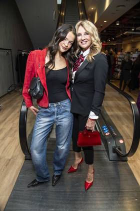 ABB TKMAXX Nele Ludowig Roeffen and Frauke Ludowig, mother and daughter, appear on the red carpet at the grand reopening of the TK Maxx store on Alexanderplatz on September 24, 2026, in Berlin, Germany