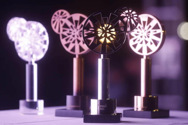 September 26, 2026, Pyronale 2026, Fireworks Championship at the Maifeld near the Olympic Stadium in Berlin, the trophy, Berlin, Germany