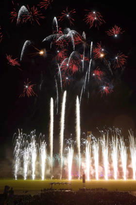 September 26, 2026, Pyronale 2026, Fireworks Championship at the Maifeld near the Olympic Stadium in Berlin, Berlin, Germany