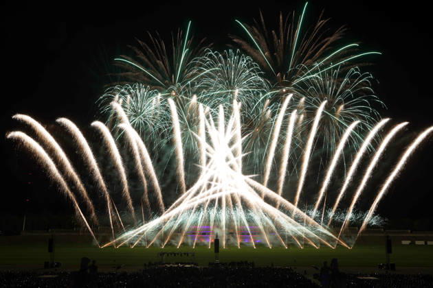 September 26, 2026, Pyronale 2026, Fireworks Championship at the Maifeld near the Olympic Stadium in Berlin, Berlin, Germany