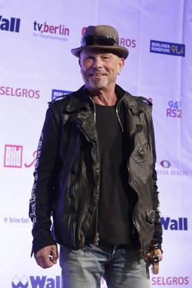 September 26, 2026, Pyronale 2026, Fireworks Championship at the Maifeld near the Olympic Stadium in Berlin, Rudolf Schenker of the Scorpions as head of the creative jury, Berlin, Germany