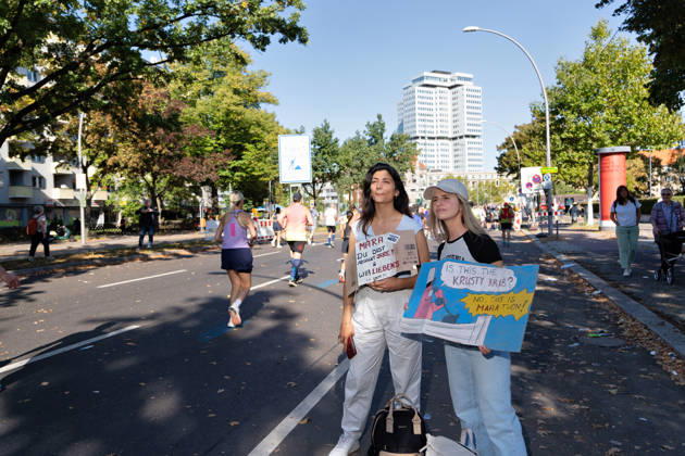 Berlin, September 27, 2026, 52nd BMW BERLIN MARATHON, Scenes from Hohenzollerndamm in the Wilmersdorf district