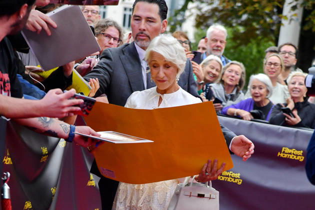 Helen Mirren at the ceremony honoring Helen Mirren with the Douglas Sirk Award in Hamburg on September 29, 2026