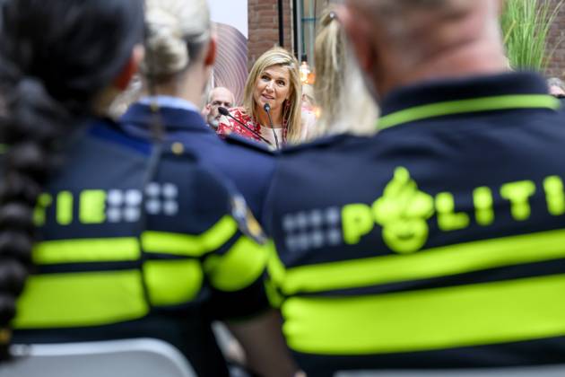 Apeldoorn, The Netherlands, 2026-10-01 14:16:41 APELDOORN, 01-10-2026, Police Academy. Queen Maxima visits the Police Academy in Apeldoorn in the context of financially sound employership. With over 67,000 employees, the National Police is one of the largest employers in the Netherlands and a member of the Foundation for Financially Healthy Netherlands (SFGN). Queen Maxima is honorary chair of this foundation. PHOTO: NLBeeld Patrick van Emst Credit: NL Beeld Patrick van Emst  Copyright: xx x