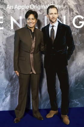 Genden Phuntsok and Tom Hiddleston at the gala screening of the Apple TV+ film *Tenzing* at the Curzon in Mayfair, London, October 1, 2026 Foto:xJ.xEdwardsx xFuturexImagex tenzing_6079