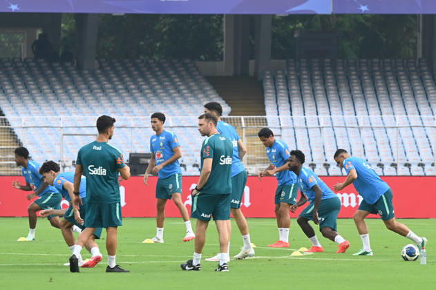 KOLKATA, INDIA - OCTOBER 2: Vinicius Junior of Brazil Men s National Football team during training session ahead of upcoming International Friendly match against India at Vivekananda Yuva Bharati (Salt Lake) Stadium on October 2, 2026 in Kolkata, India. (Photo by Samir Jana Hindustan Times ) Brazil National Football Team Arrive In Kolkata Ahead Of Their Match Against Indian Football Team