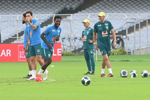 KOLKATA, INDIA - OCTOBER 2: Vinicius Junior of Brazil Men s National Football team during training session ahead of upcoming International Friendly match against India at Vivekananda Yuva Bharati (Salt Lake) Stadium on October 2, 2026 in Kolkata, India. (Photo by Samir Jana Hindustan Times ) Brazil National Football Team Arrive In Kolkata Ahead Of Their Match Against Indian Football Team